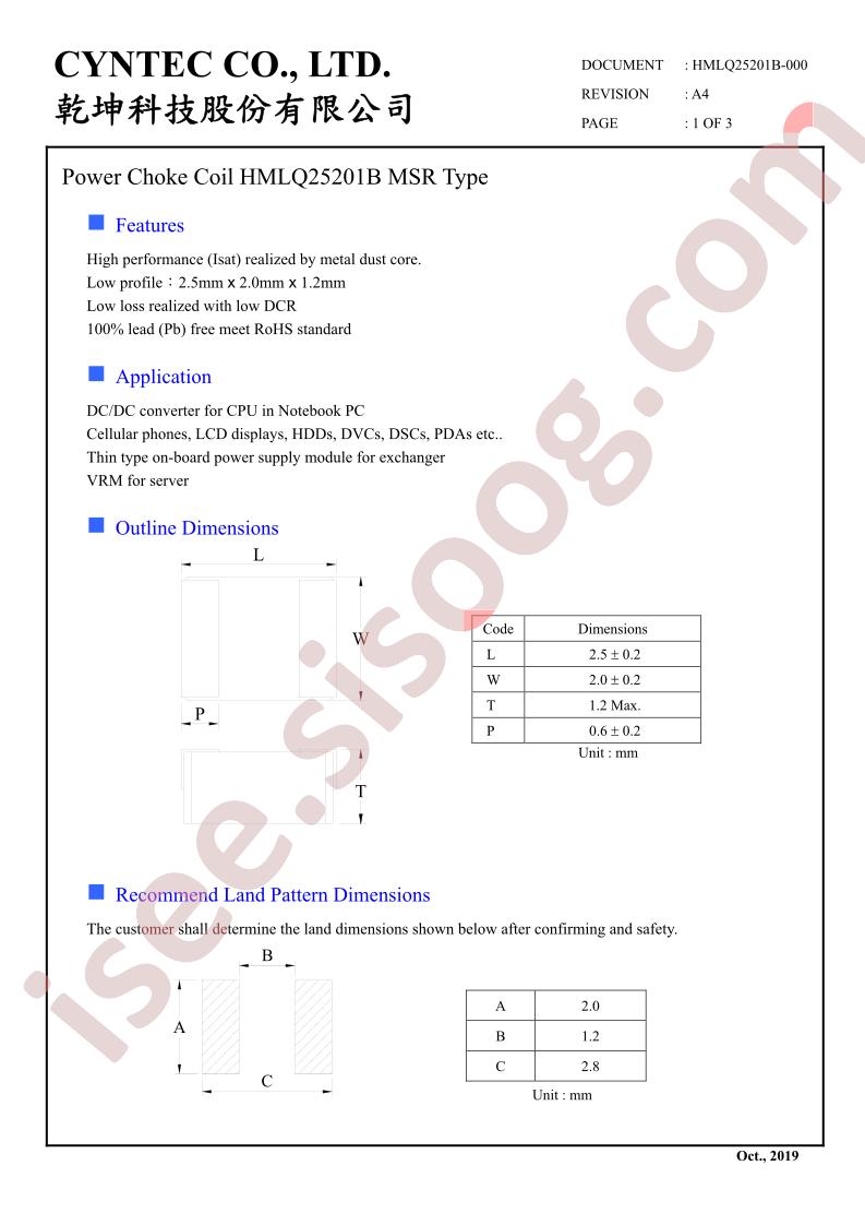 HMLQ25201B-1R5MSR