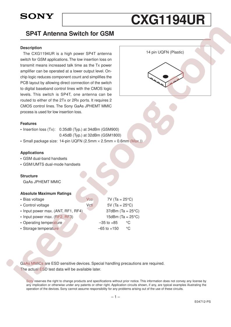 CXG1194UR