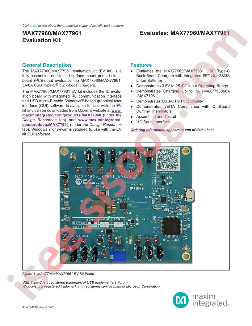 MAX77960EVKIT