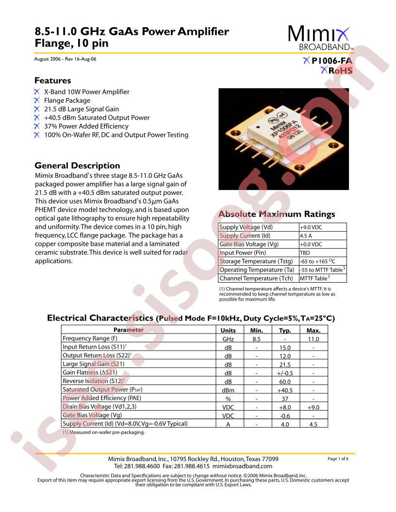 XP1006-FA