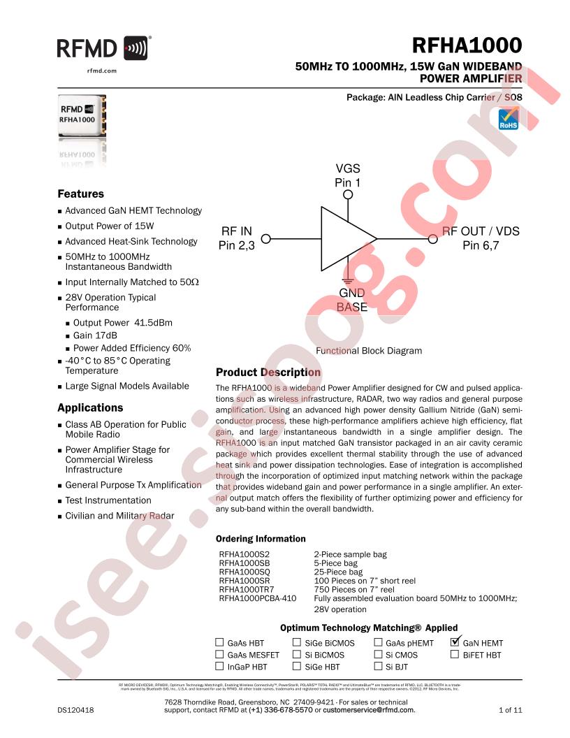 RFHA1000PCBA-410