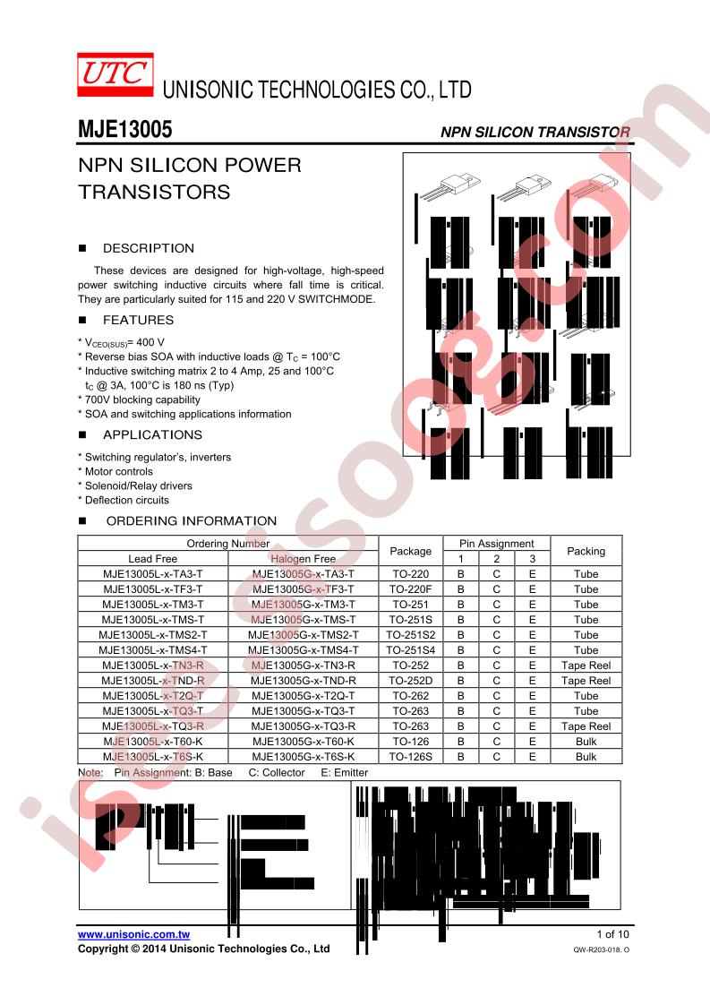 MJE13005L-X-TMS4-T