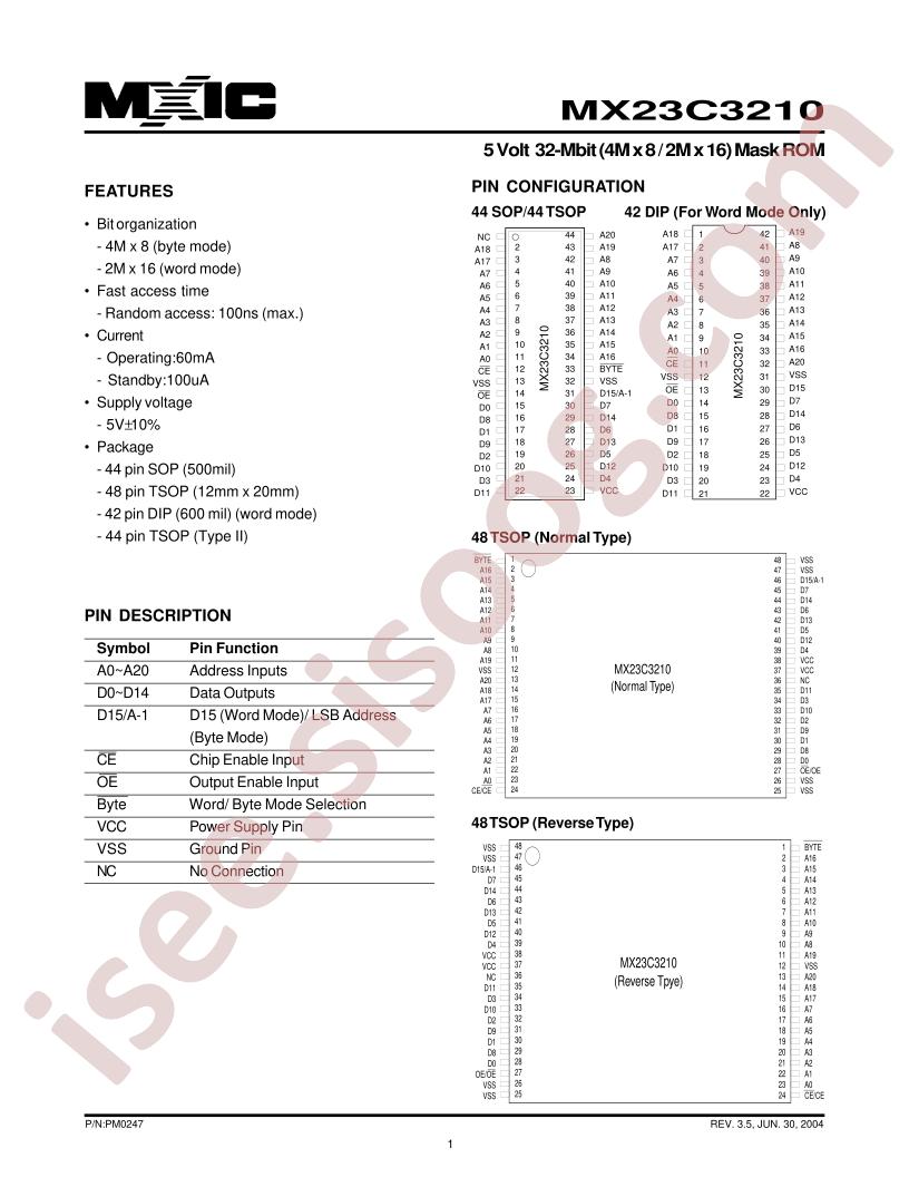 MX23C3210MC-15