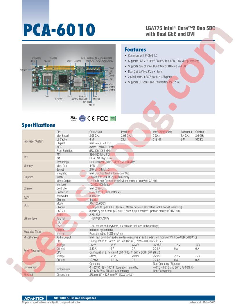 PCA-6010G2-00A2E