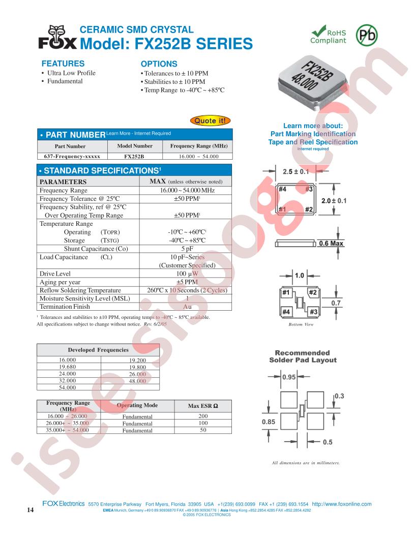 FX252B