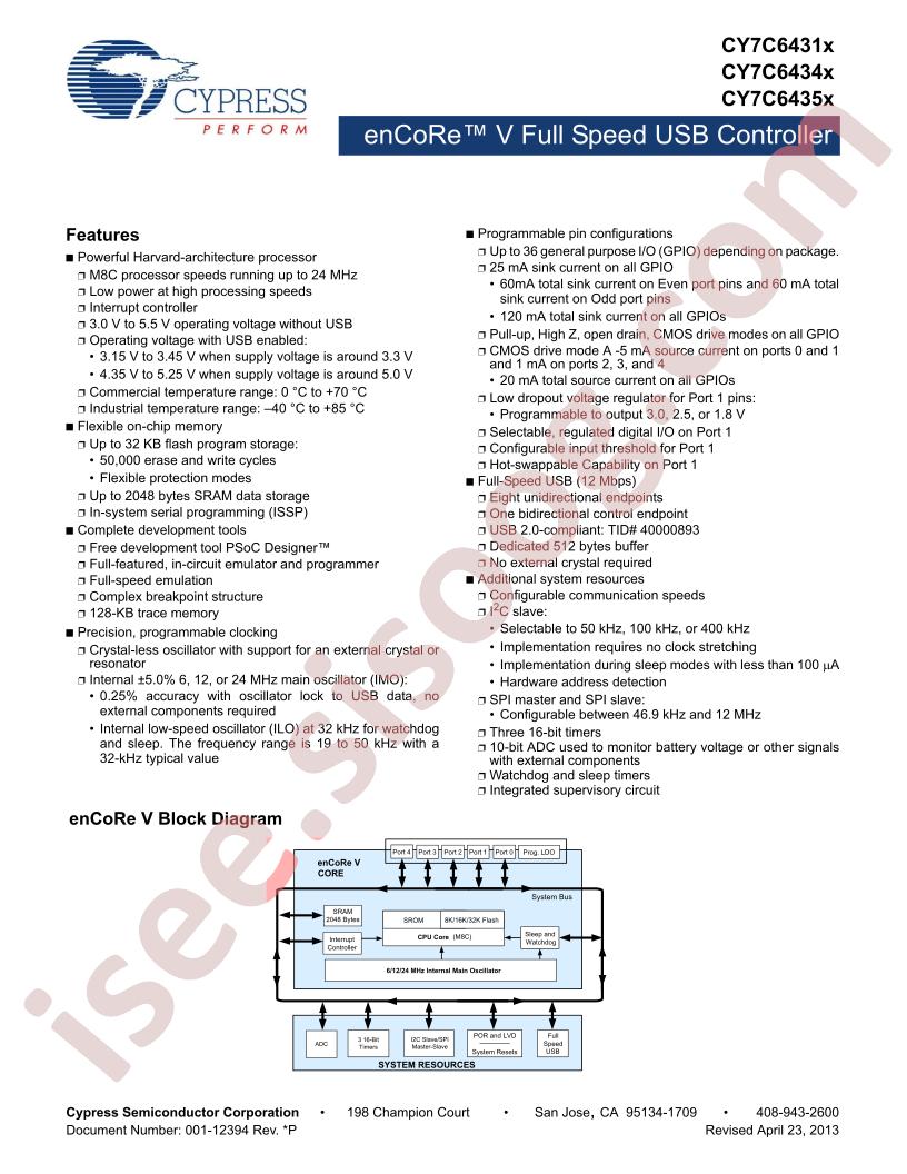 CY7C64355-48LTXCT