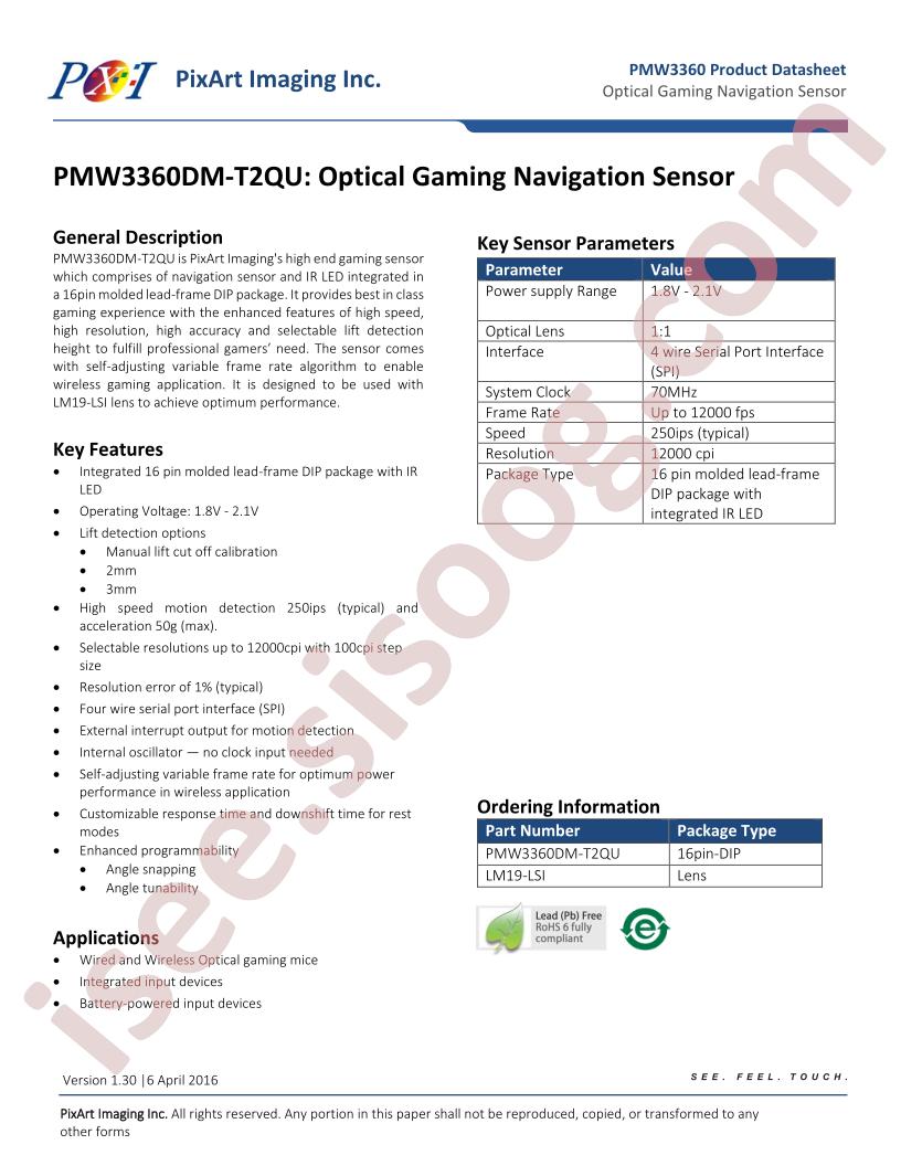 PMW3360DM-T2QU