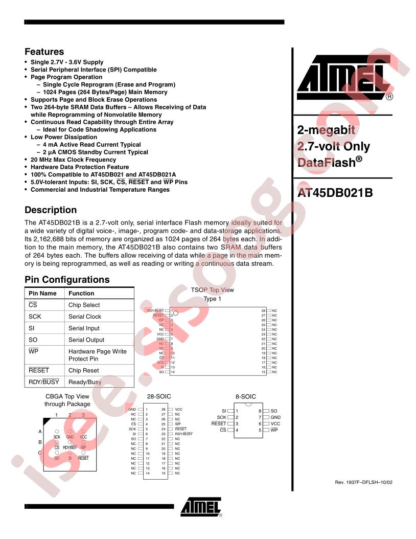 AT45DB021B