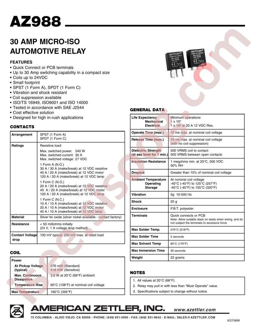 AZ988-1AT-12DSEC3RQ