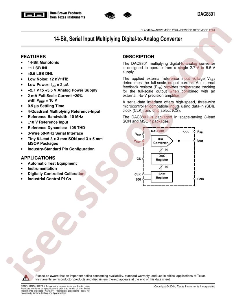 DAC8801IDGKR