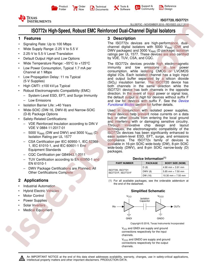 ISO7720FDW