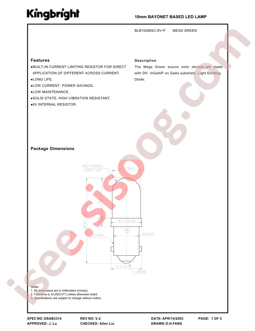 BLB102MGC-6V-P