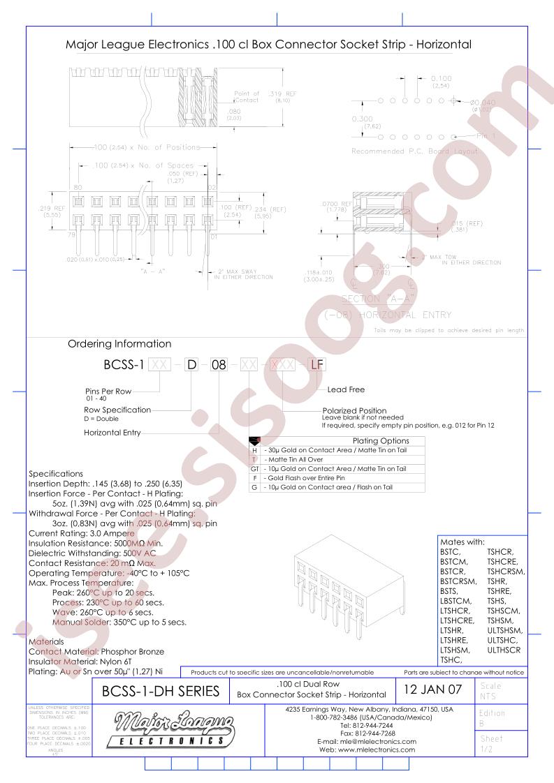 BCSS-138-D-08-G-LF