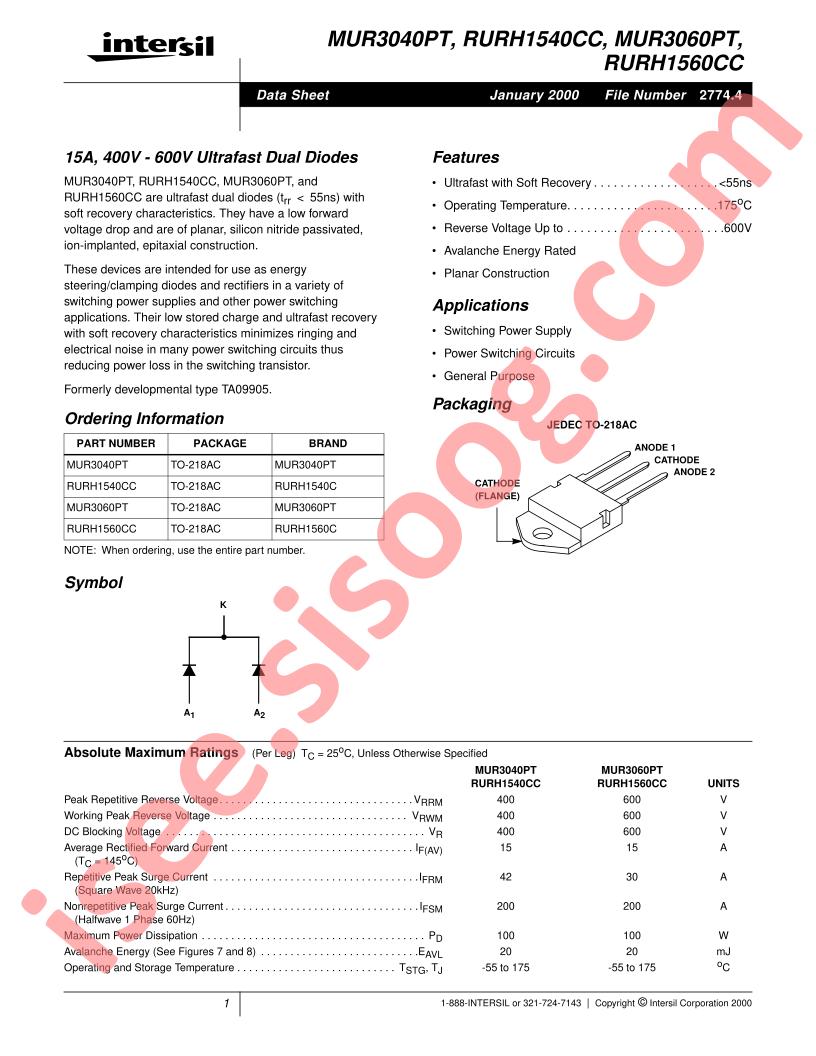 MUR3050PT