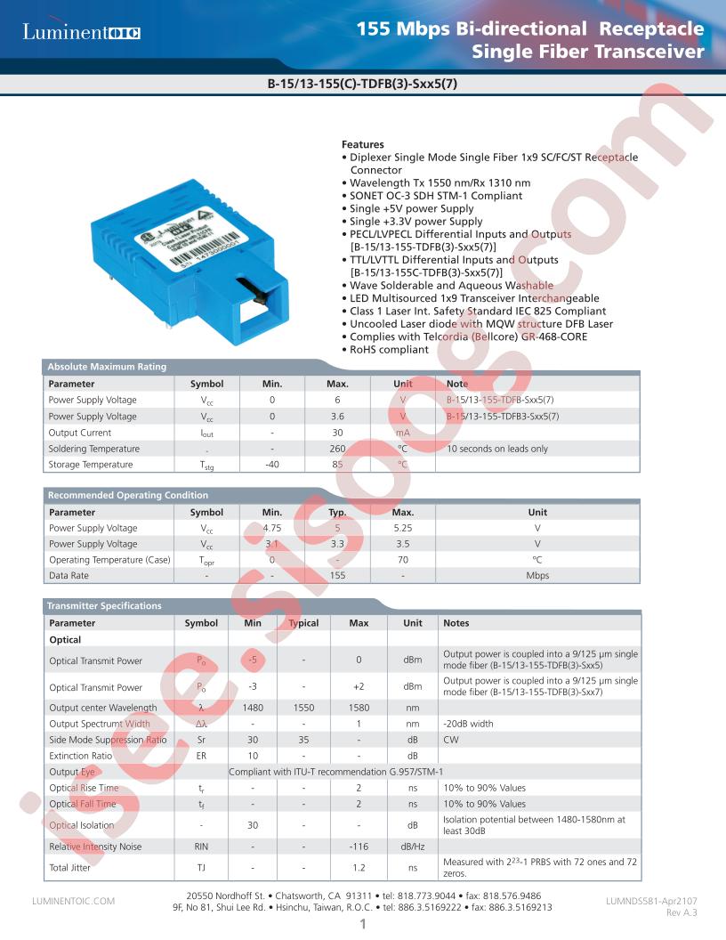 B-13-155-TDFB-SST5