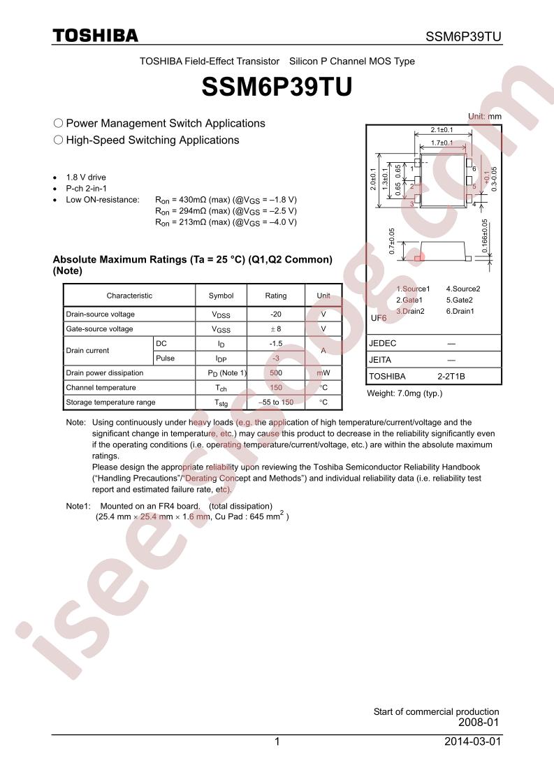 SSM6P39TU