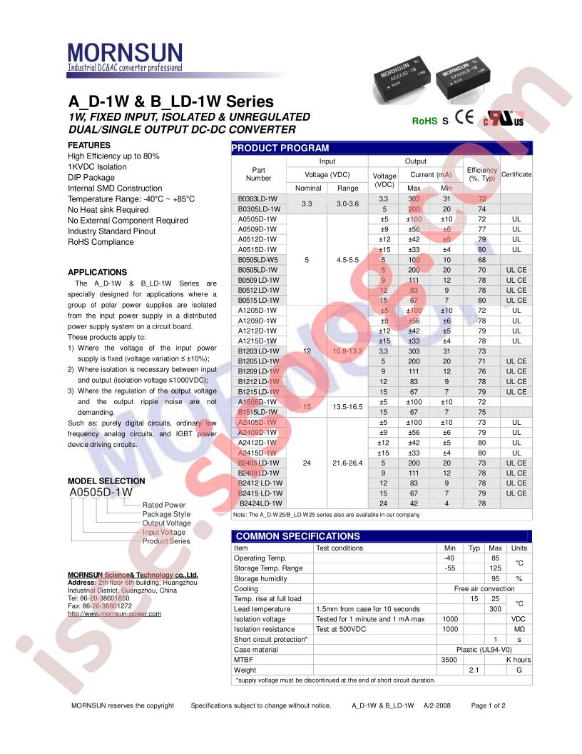 B1203LD-1W