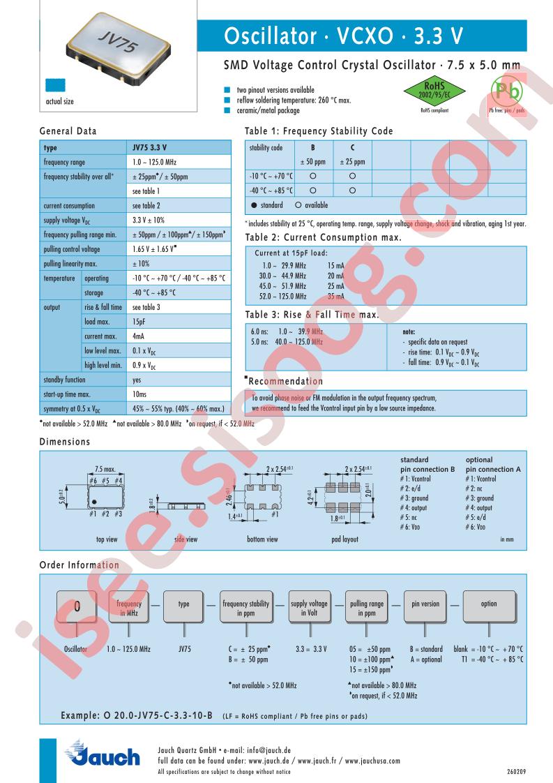 O30.0-JV75-C-3.3-10-B