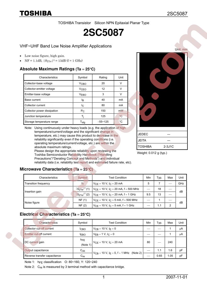 2SC5087-Y