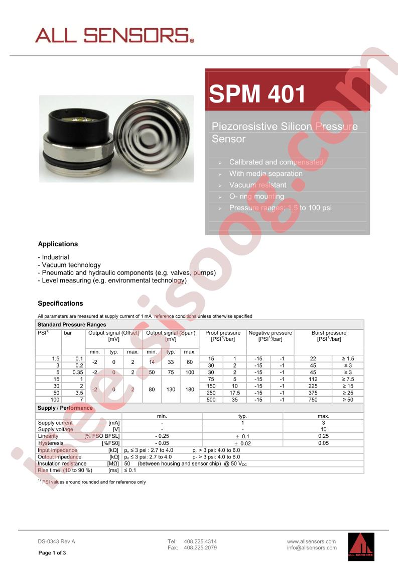 SPM401G-P0300P0819191991