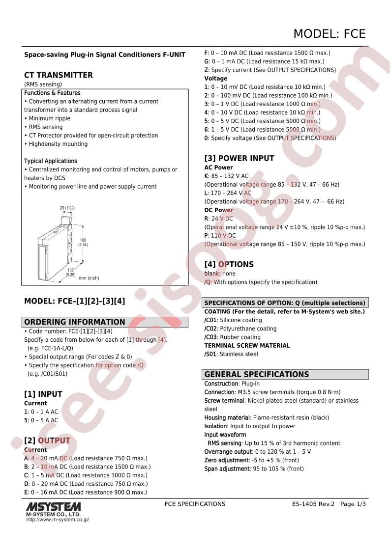 FCE-1F-L