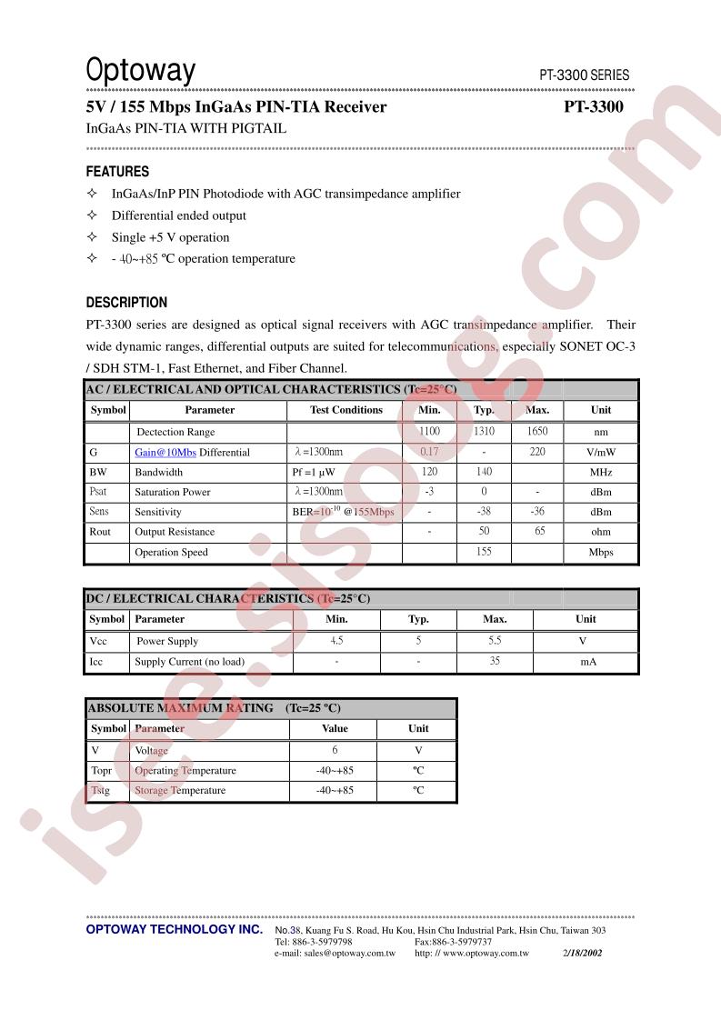 PT-3300B-HTA