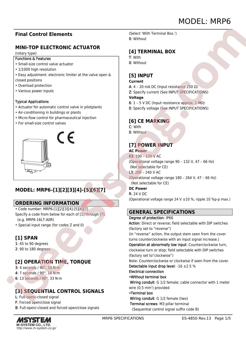 MRP6-2300-ZCR