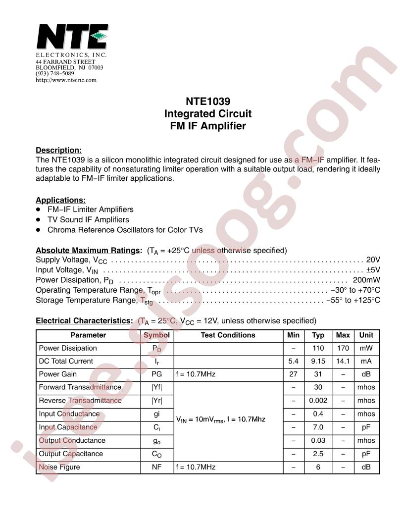 NTE1039
