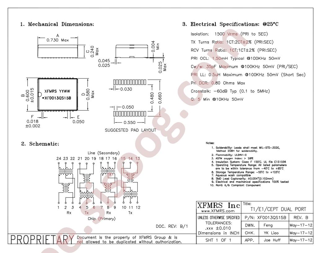 XF0013QS15B