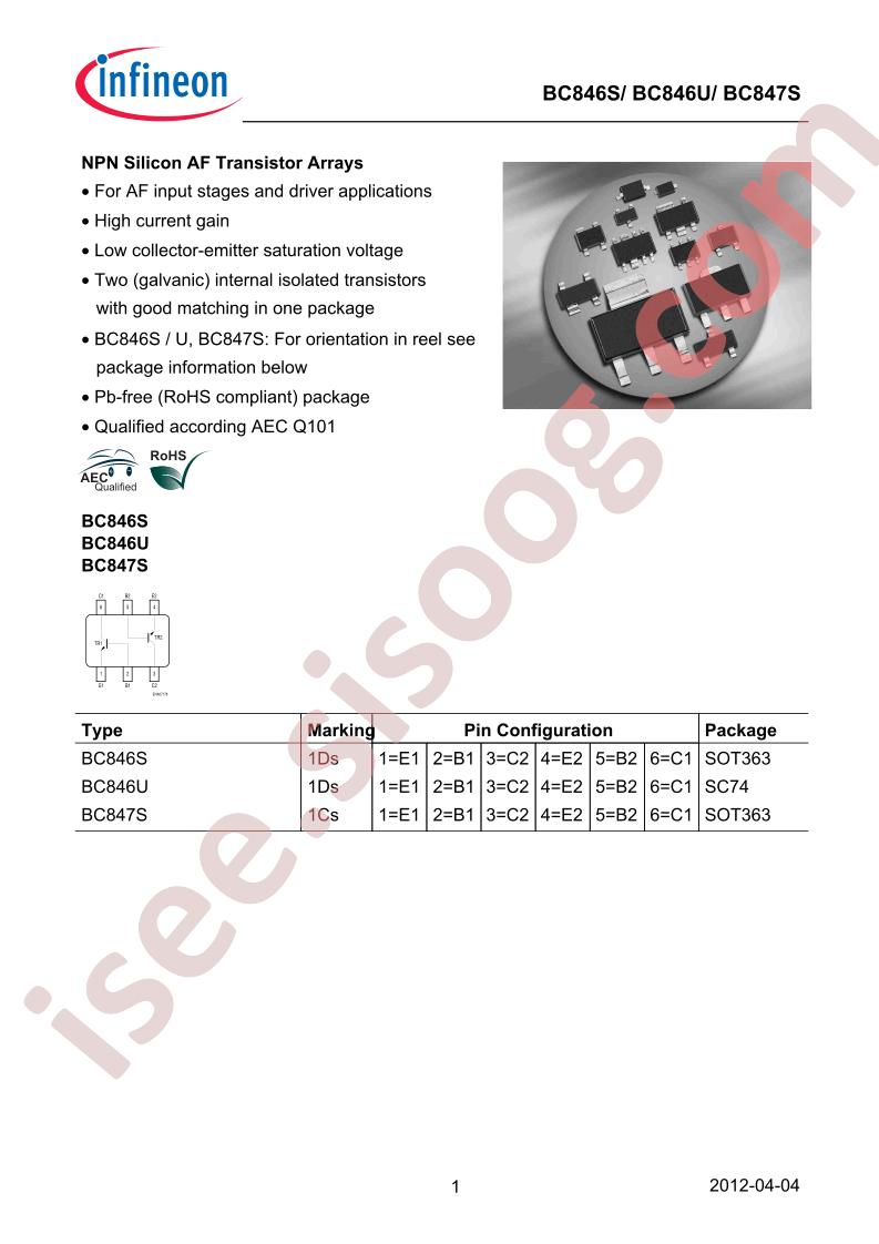 BC846SH6327XTSA1