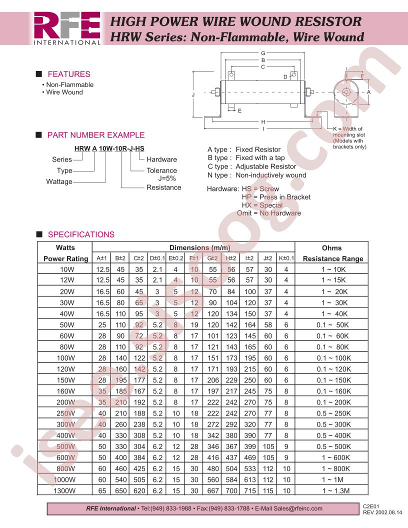 HRWC300W-10R-J-HX