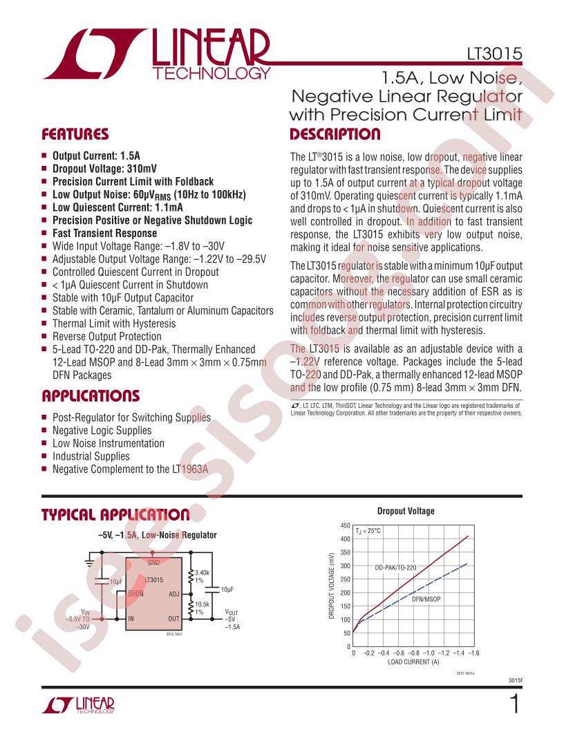 LT3015EDD