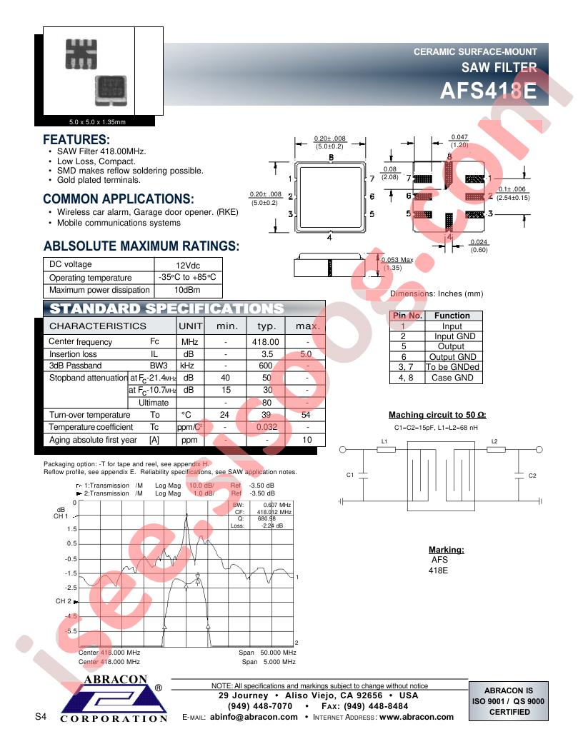 AFS418E
