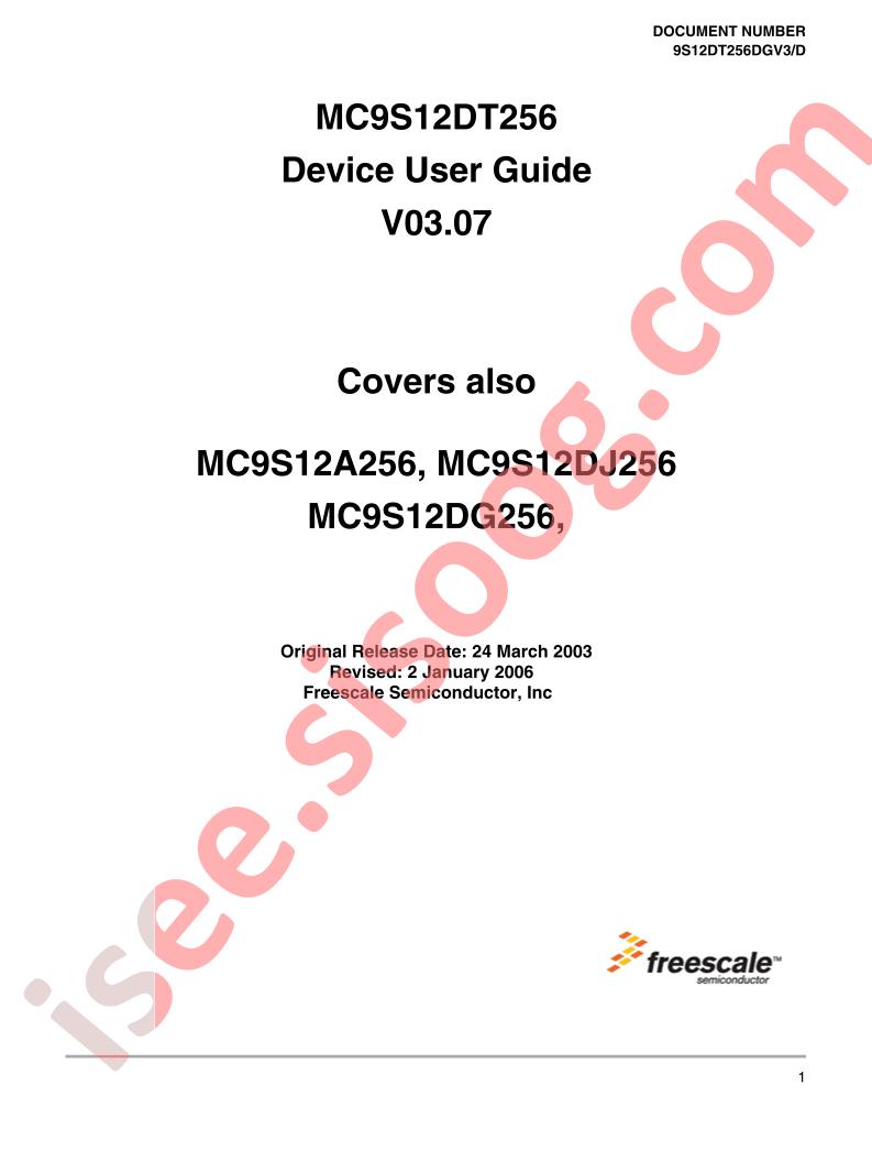 MC9S12DT256