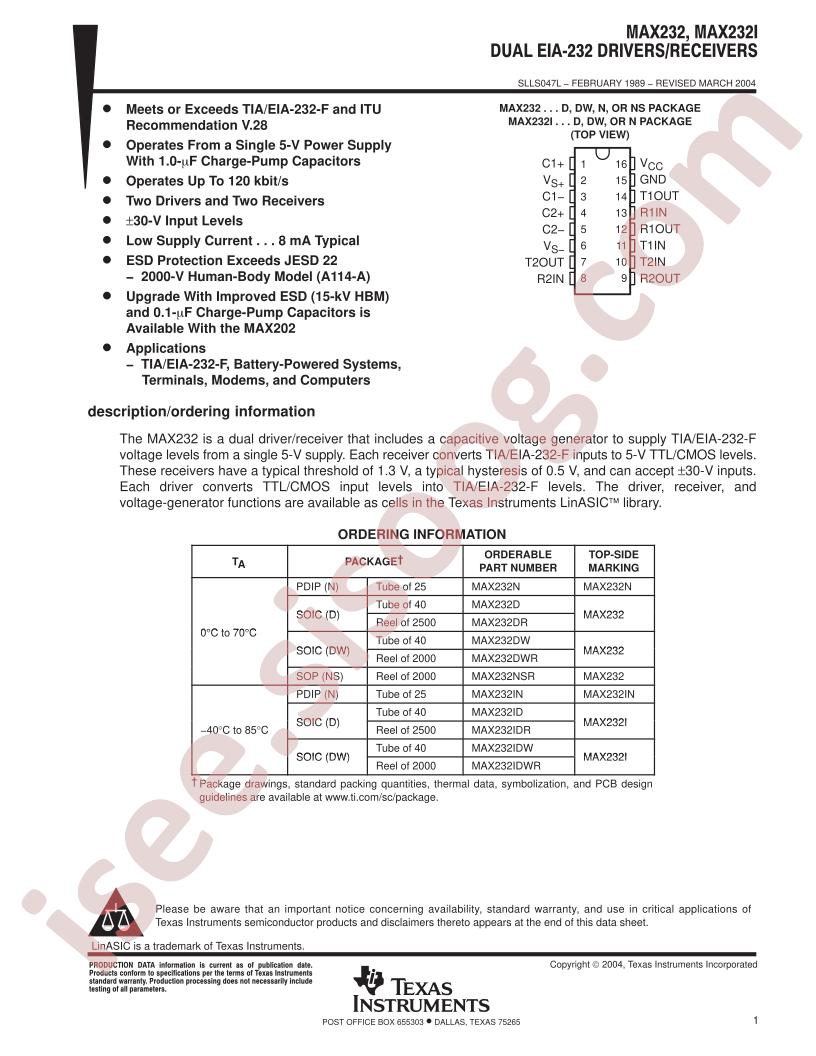 MAX232DG4