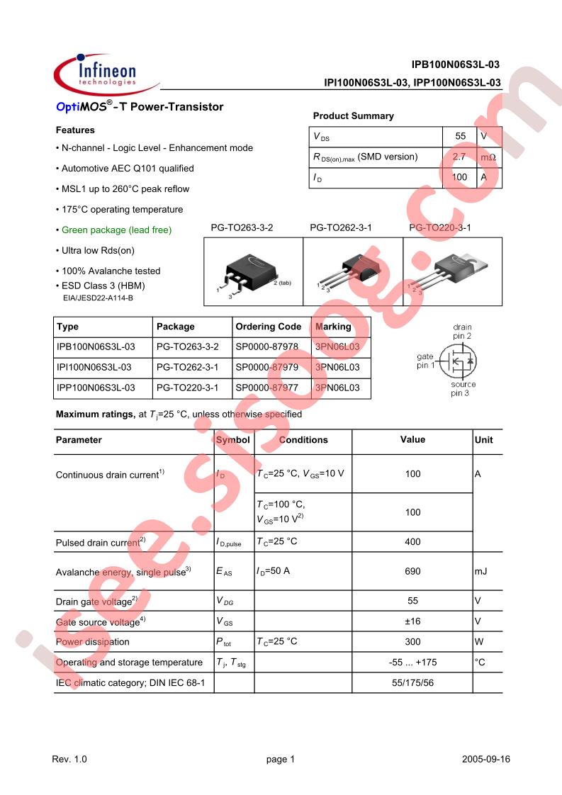 IPB100N06S3L-03
