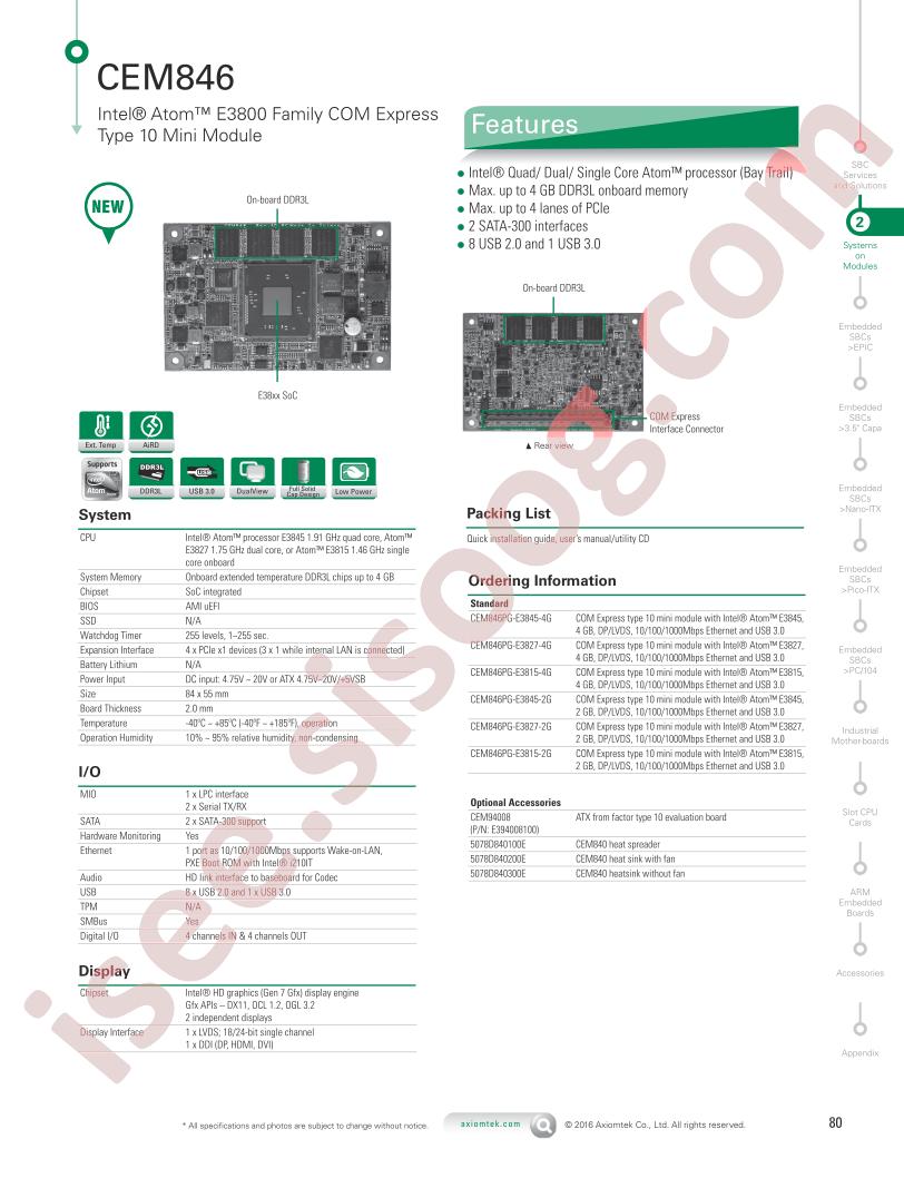 CEM846PG-E3827-4G