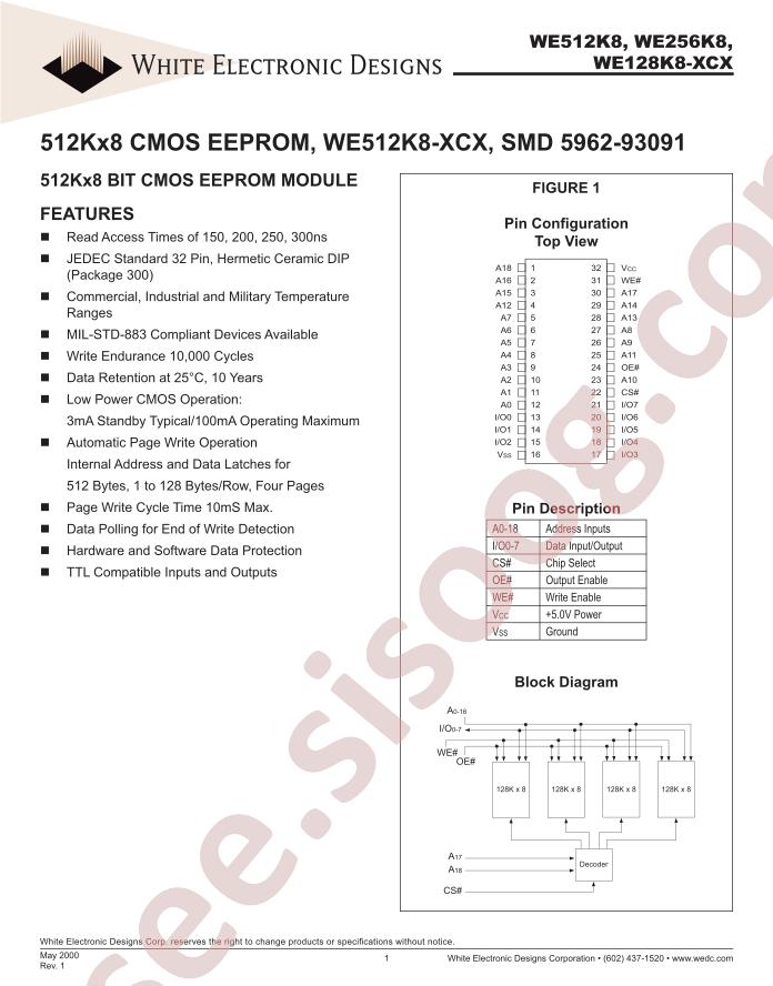 WE512K8-300CM