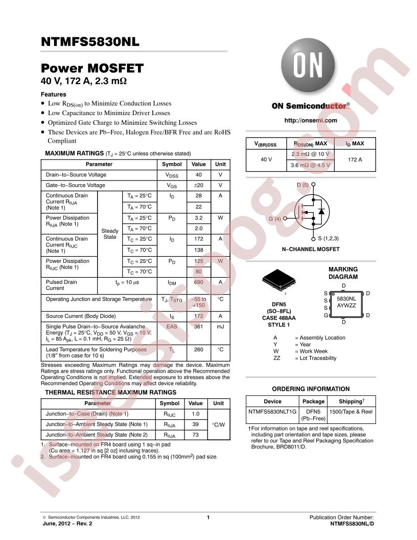 NTMFS5830NL