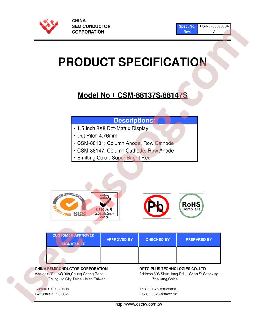 CSM-88137S