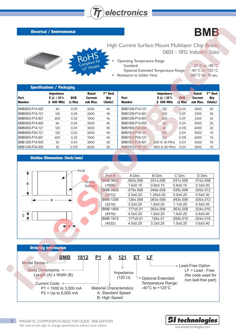 BMB0603-P1A-600