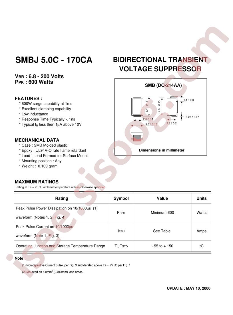 SMBJ5.0CA