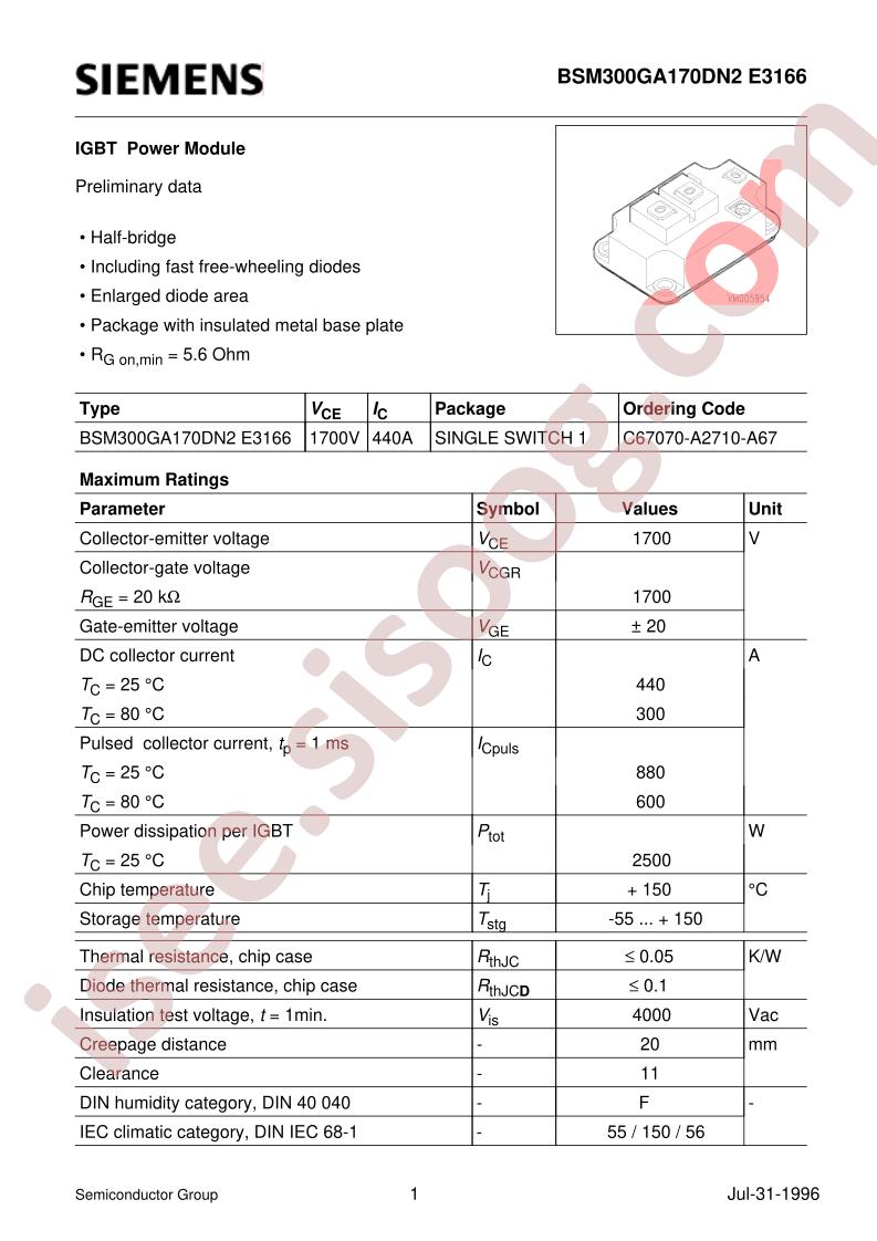BSM300GA170DN2E3166