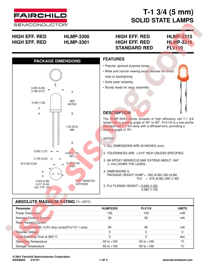 HLMP-3300