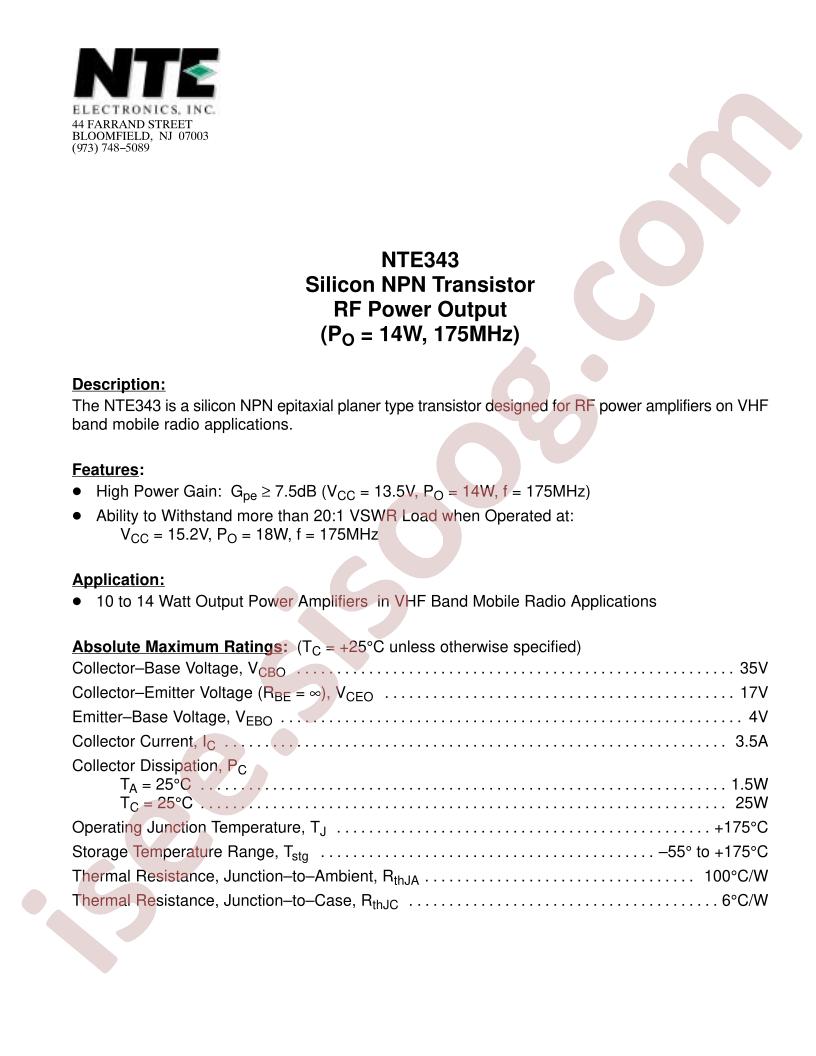 NTE343