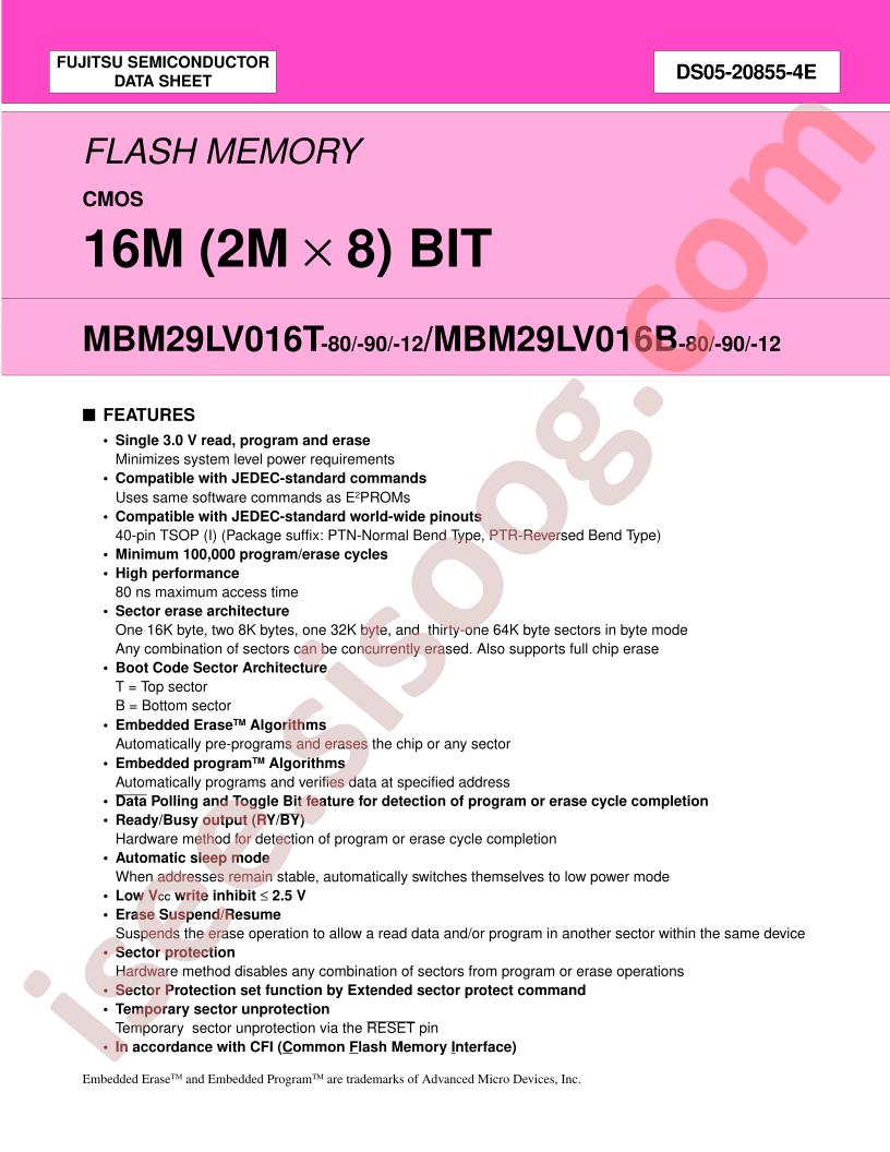 MBM29LV016T-90