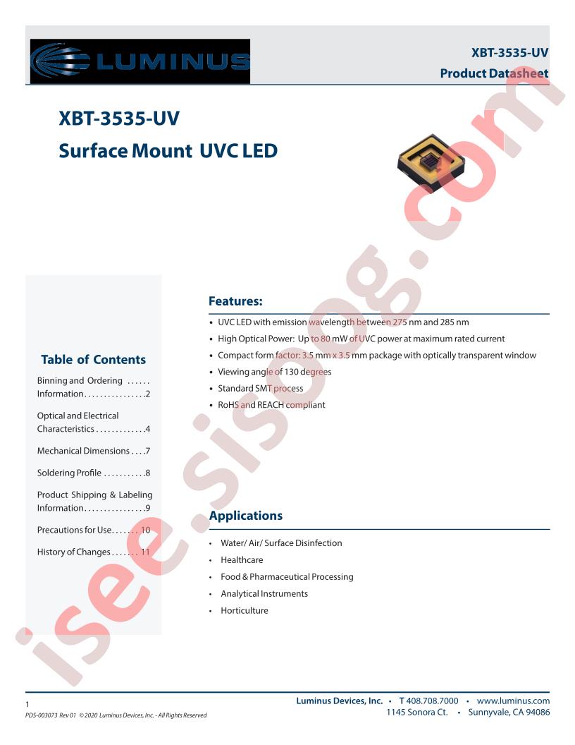 XBT-3535-UV-A130-CC280-01