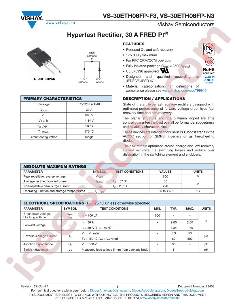 VS-30ETH06FP-F3