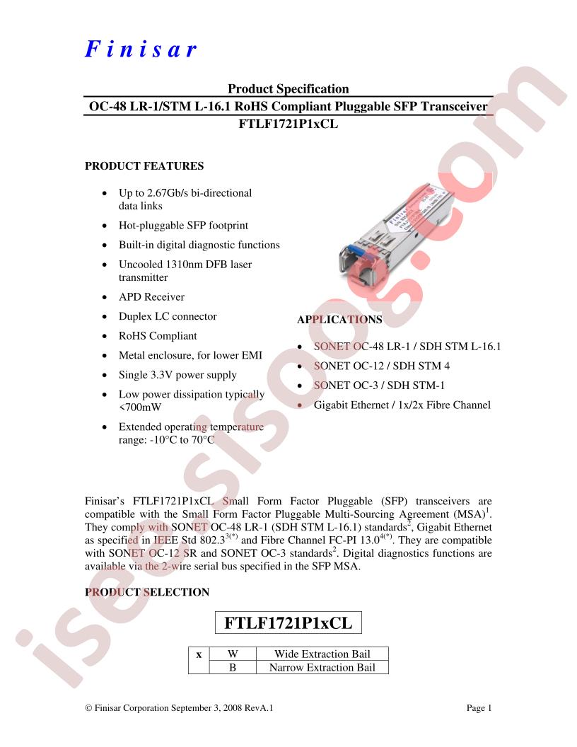 FTLF1721P1CL