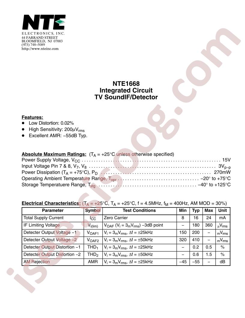 NTE1668